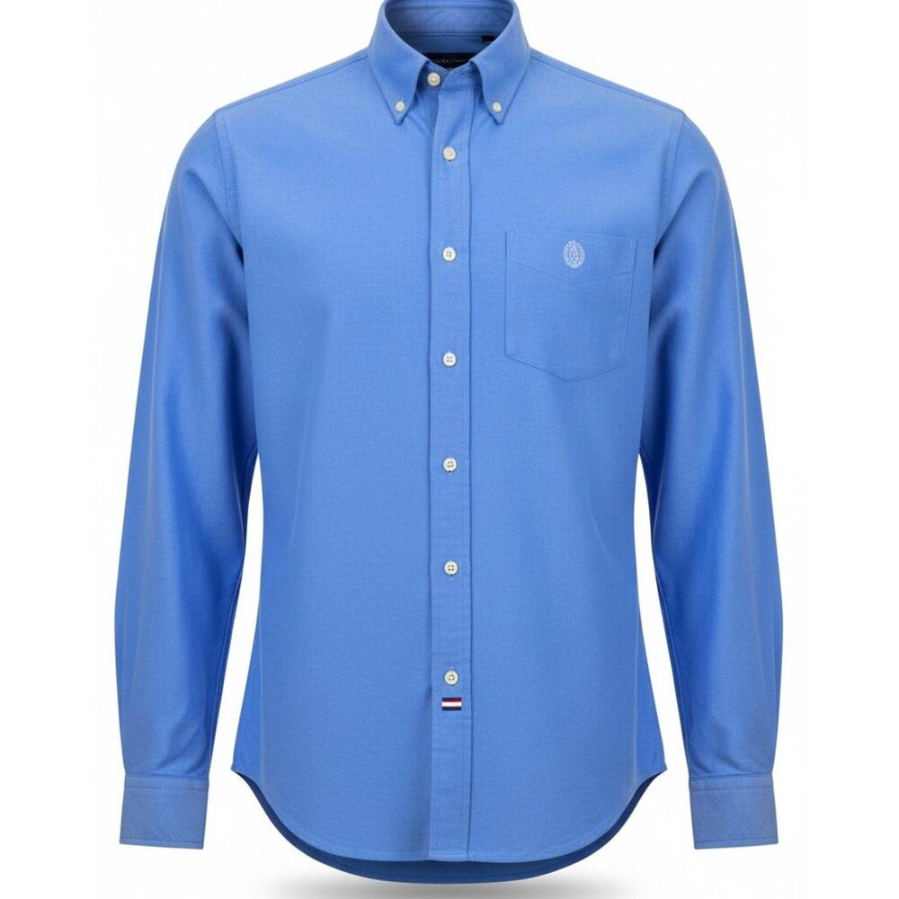 Tommy Hilfiger men's long sleeve Oxford dress shirt 16.5 collar 34-35 sleeves